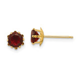Image of 5mm 14K Yellow Gold Madi K 5mm Synthetic (Jan) Earrings