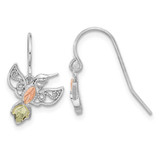 Image of Sterling Silver w/12K Accents Black Hills Hummingbird Dangle Earrings