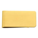 Image of Gold-plated Kelly Waters Satin Rectangle Money Clip