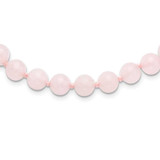 Image of 8-8.5mm Smooth Beaded Rose Quartz Necklace