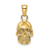 Image of 14K Yellow Gold 3-D Polished Skull Pendant