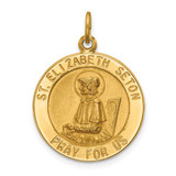 Image of 14K Yellow Gold Saint Elizabeth Seton Medal Pendant