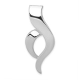 Image of 14k White Gold Fancy Omega Pendant