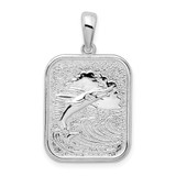 Image of Sterling Silver Textured Marlin Fish Pendant