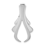 Image of 14k White Gold Fits 6mm Reg, 8mm Fancy Omega Slide Pendant