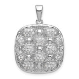 Image of Sterling Silver CZ Pendant QP2055