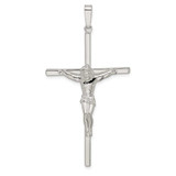 Image of Sterling Silver Polished Large Hollow Crucifix Pendant QC11184