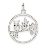 Image of Sterling Silver Owl Pendant