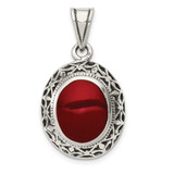 Image of Sterling Silver Carnelian Pendant