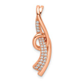 Image of Sterling Silver CZ Pink Slide Pendant