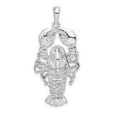 Image of Sterling Silver Polished Maine Lobster Pendant