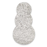 Image of Sterling Silver Textured Circles Slide Pendant