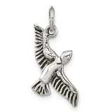 Image of Sterling Silver Polished & Antiqued Seagull Pendant