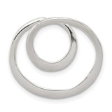 Image of Sterling Silver Polished Circle Chain Slide Pendant