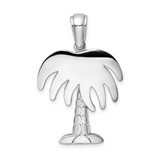 Image of Sterling Silver Polished Charleston Palm Tree Pendant