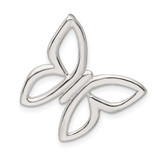 Image of Sterling Silver Polished Butterfly Chain Slide Pendant