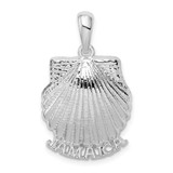 Image of Sterling Silver Polished Jamaica Scallop Shell Pendant