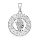 Image of Sterling Silver Polished St. Augustine w/Shell Circle Pendant