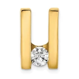 Image of 14K Yellow Gold AA 5.25mm Diamond Slide Pendant XS225AA