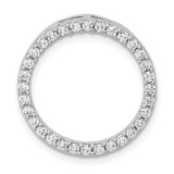 Image of 14k White Gold 1/2ctw Diamond Circle Chain Slide Pendant PM4713-050-WA