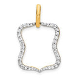 Image of 14K Yellow Gold 1/2ctw Diamond Fancy Pendant