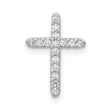 Image of 10K White Gold Diamond Cross Pendant PM4963-013-1WA