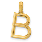 Image of 14k Yellow Gold Fancy Letter B Pendant D5668B
