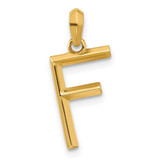 Image of 14k Yellow Gold Fancy Letter F Pendant D5668F