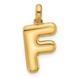 Image of 14k Yellow Gold Fancy Letter F Pendant D5670F