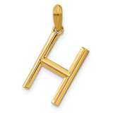 Image of 14k Yellow Gold Fancy Letter H Pendant D5668H