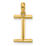 Image of 14k Yellow Gold Fancy Letter I Pendant D5668I
