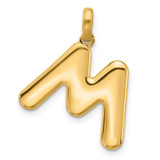 Image of 14k Yellow Gold Fancy Letter M Pendant D5670M
