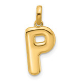Image of 14k Yellow Gold Fancy Letter P Pendant D5670P