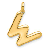 Image of 14k Yellow Gold Fancy Letter W Pendant D5670W