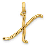 Image of 14k Yellow Gold Fancy Letter X Pendant D5669X