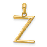 Image of 14k Yellow Gold Fancy Letter Z Pendant D5668Z