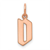 Image of Pink Sterling Silver Letter D Initial Charm XNA1335RP/D