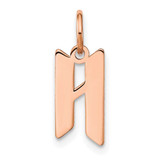 Image of Pink Sterling Silver Letter H Initial Charm XNA1335RP/H