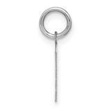 Image of Sterling Silver Rhodium-plated Letter P Initial Charm XNA1337SS/P