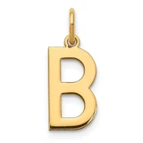 Image of Sterling Silver Rhodium-plated Letter B Initial Charm XNA1336GP/B