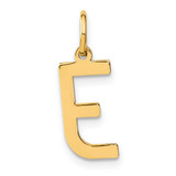Image of Sterling Silver Rhodium-plated Letter E Initial Charm XNA1336GP/E