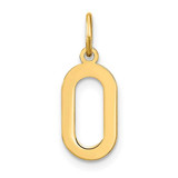 Image of Sterling Silver Rhodium-plated Letter O Initial Charm XNA1336GP/O