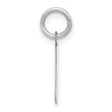Image of Sterling Silver Rhodium-plated Lower case Letter L Initial Charm XNA1383SS/L