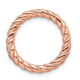Image of Sterling Silver Stackable Expressions Pink Med Polished Chain Slide Pendant QSK1737