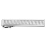 Image of Kelly Waters Rhodium-plated Patterned Tie Bar