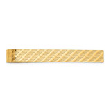 Image of 14K Yellow Gold Textured Tie Bar