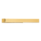 Image of 10k Yellow Gold Mens Grooved Tie Bar