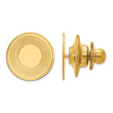 Image of 14K Yellow Gold Mens Circular Textured Tie Tac