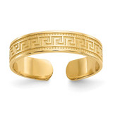 Image of 10k Yellow Gold Greek Key Toe Ring