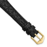Image of Gilden 13mm Black Buffalo Grain Calfskin Watch Band